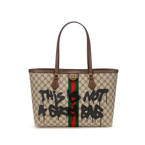 this is not a gucci bag tote|Gucci x Balenciaga hacker project.